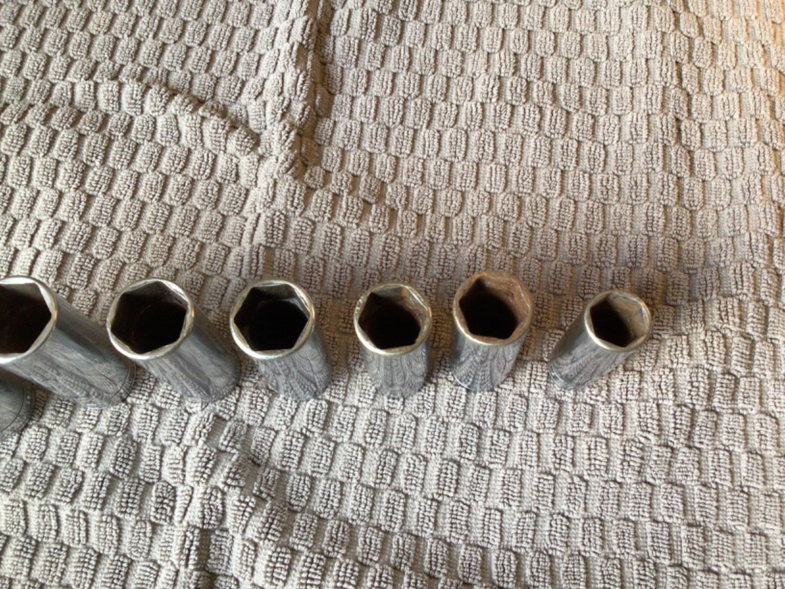 Snap-on 7 Piece Socket Lot, See All Photos, Preowned