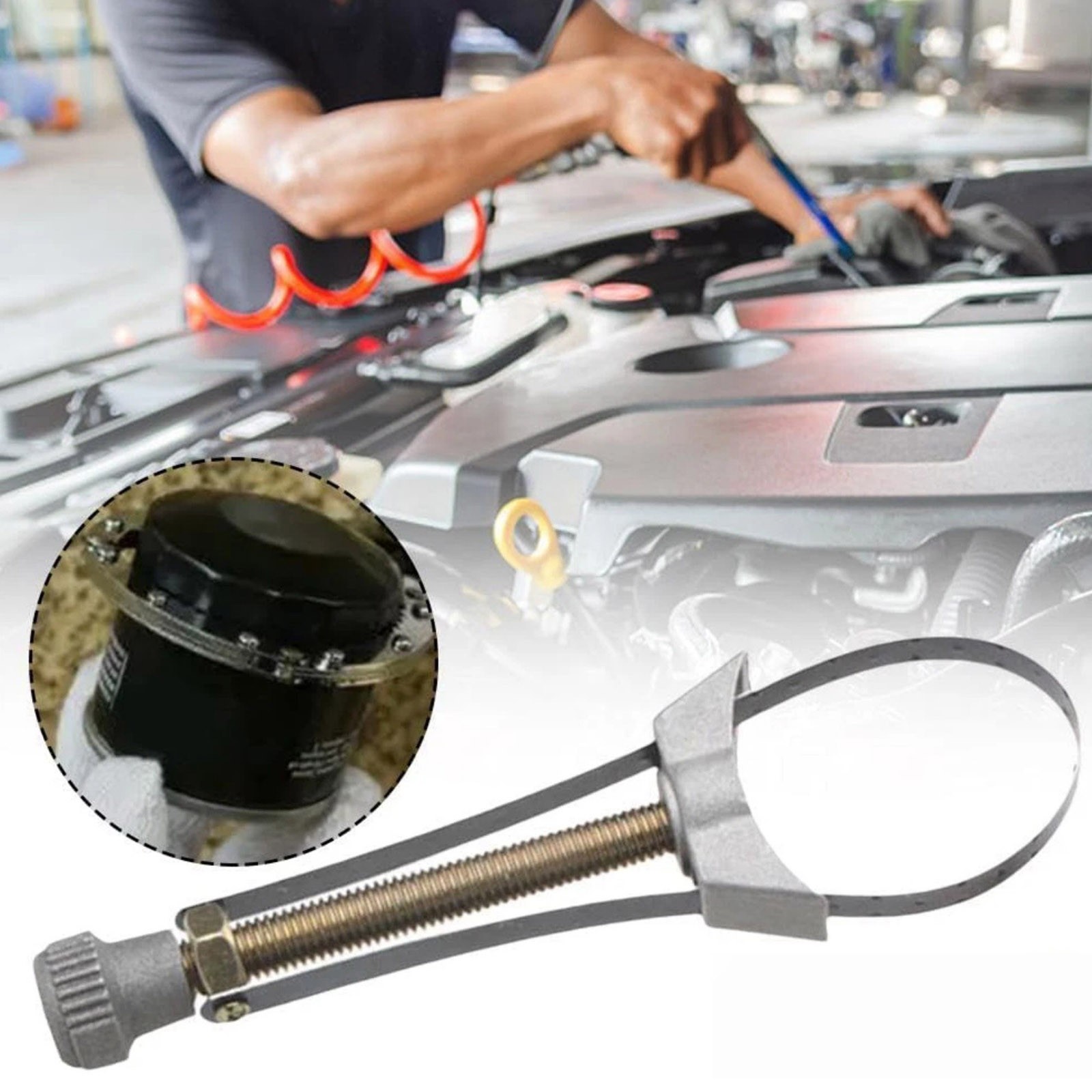New Professional Oil Filter Wrench 60-120mm Adjustable for Motorcycle Car Truck