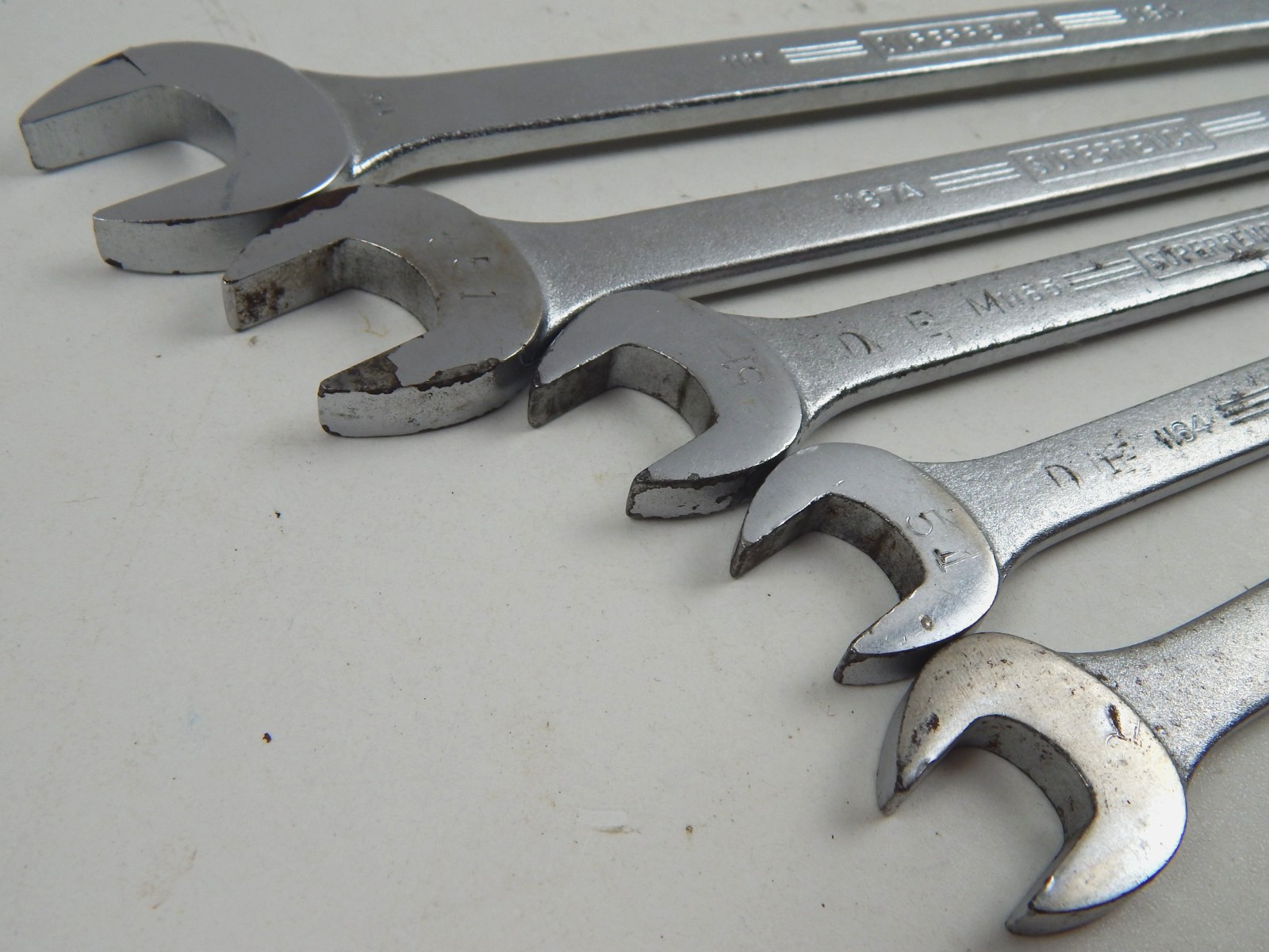 Vintage Williams Superrench SAE 12pt Combination Wrench Set Lot 5 Pieces