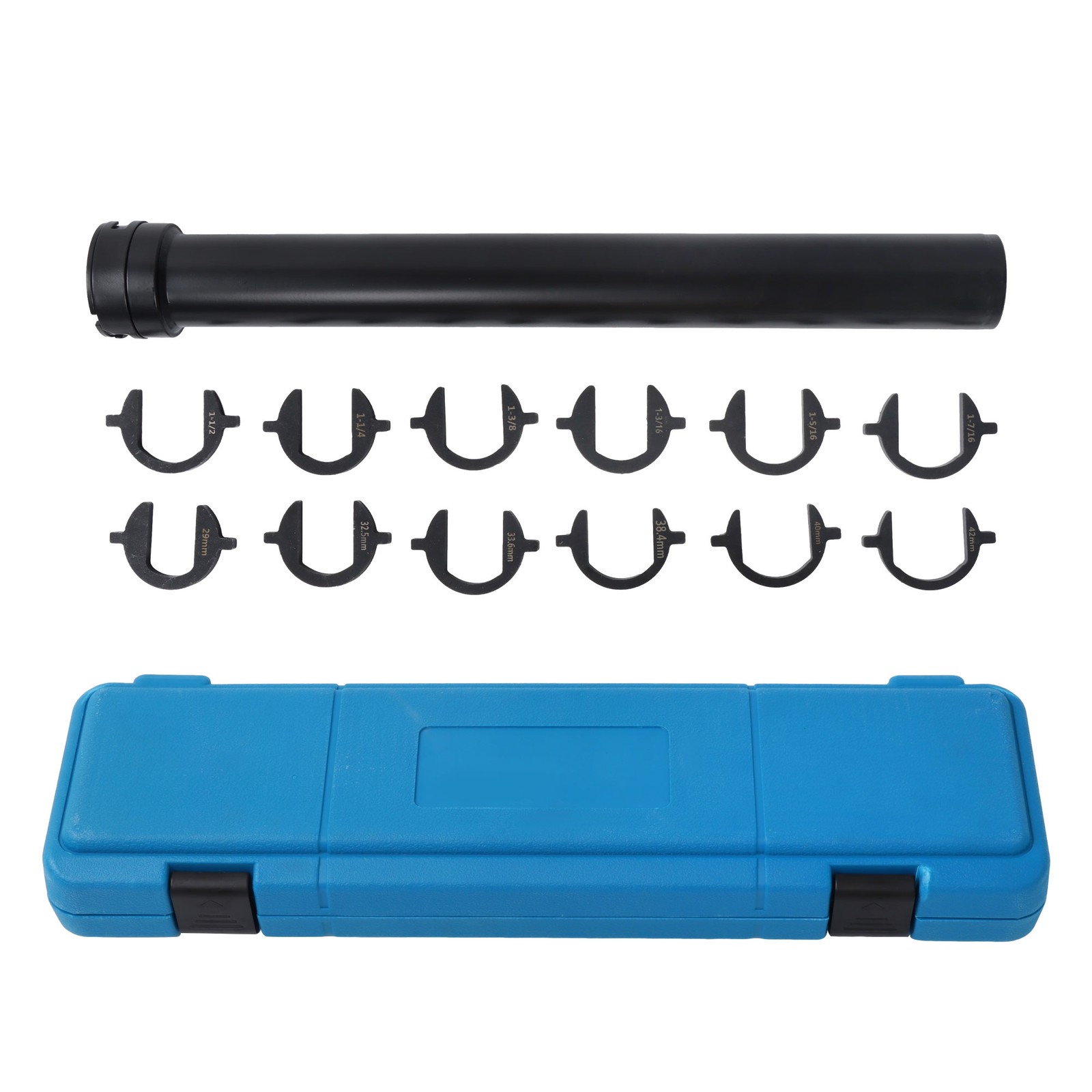 New Inner Tie Rod Removal Auto Tool Kit with 12 SAE & Metric Crowfoot Adapters