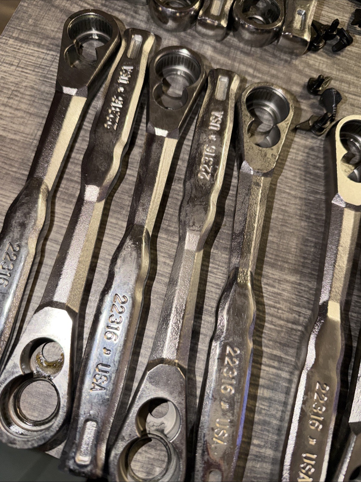 (20) Kobalt Tools USA 3/8” Drive Ratchet Forgings Only And Lever No Guts 22316