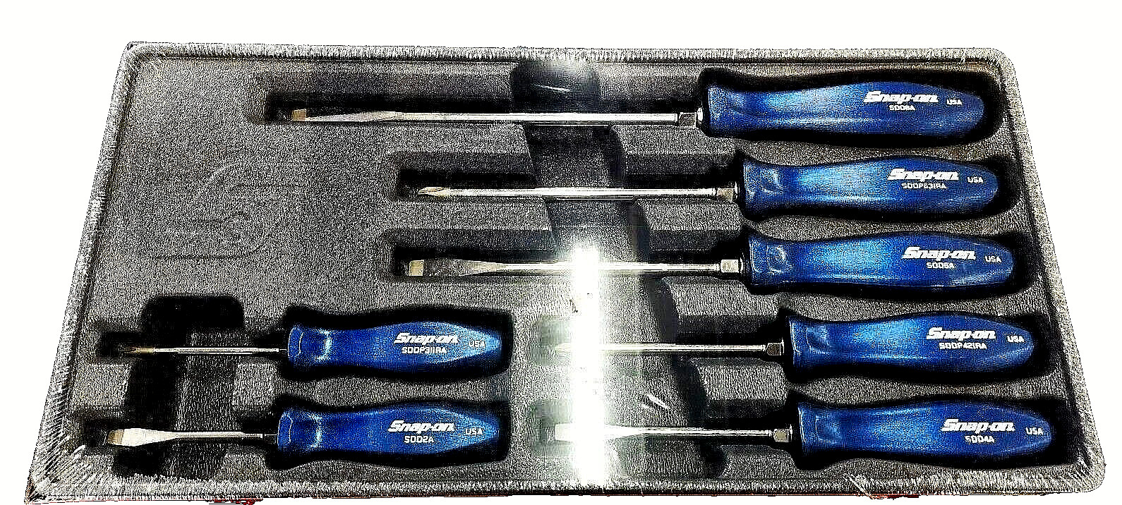 *NEW* Snap On Screwdriver Set Combination SDDX70AMB *METALLIC BLUE HARD HANDLES*