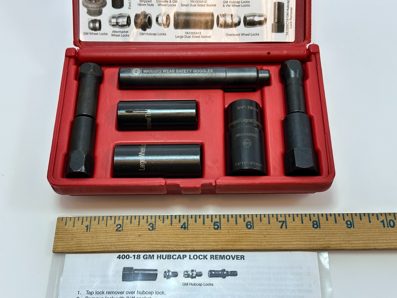 NEW Blue-Point Tools YA1005C Hubcap & Wheel Lock Removal Kit Set (New Old Stock)