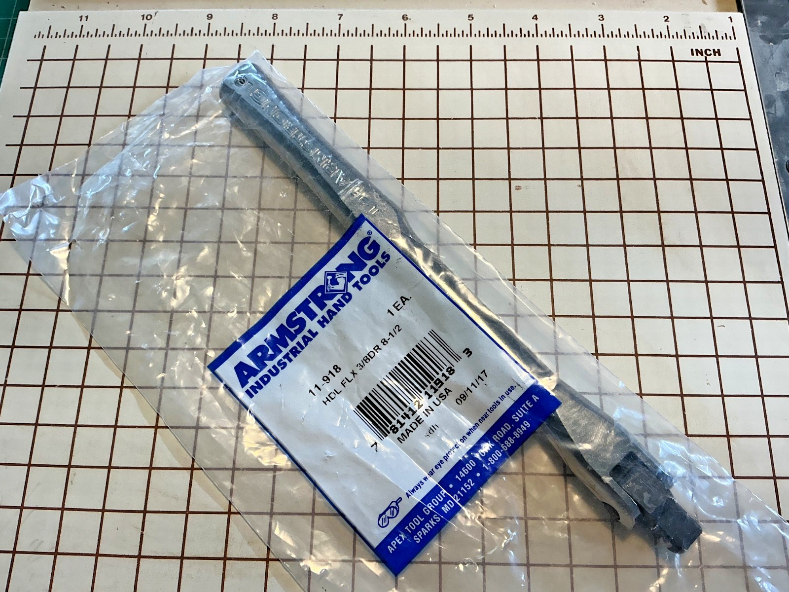 NEW Armstrong USA 3/8″ Drive Breaker Bar 11-918, Full Polish, 8-1/2″ USA
