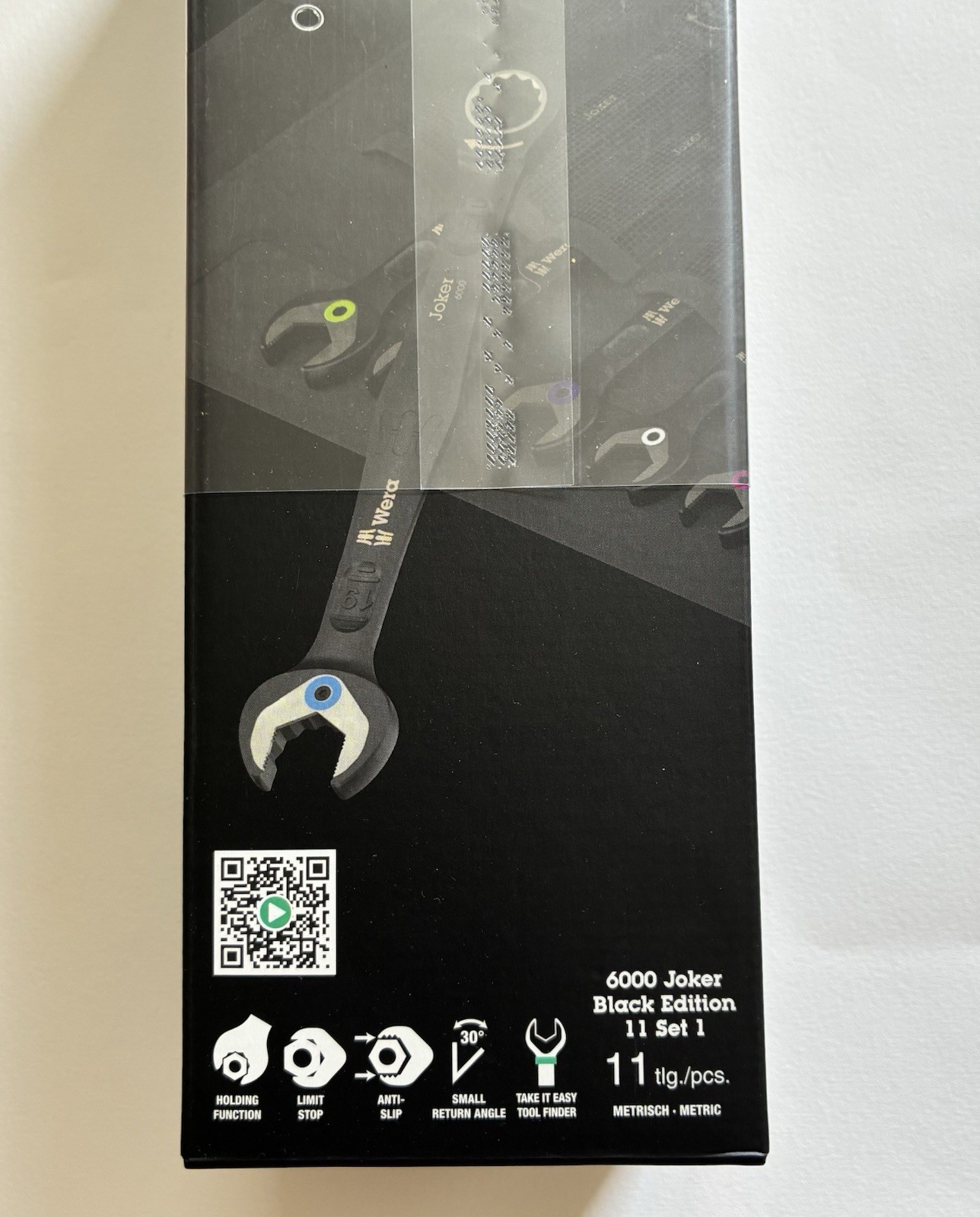 Wera 6000 Joker Black Limited Edition 11pc Ratchet Spanner Set Metric Sealed New
