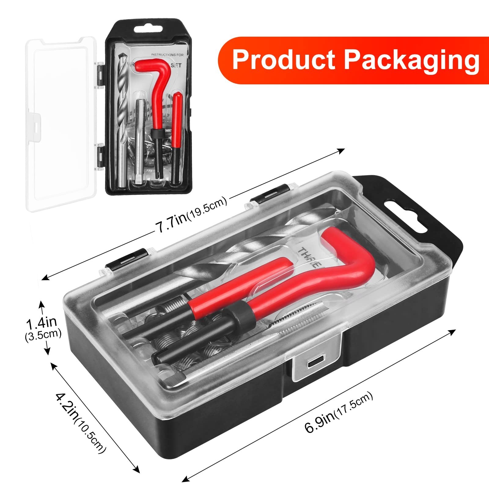 Metric Thread Repair Kit M12 x 1.25mm | Damaged Thread Insert Tool Set for Auto