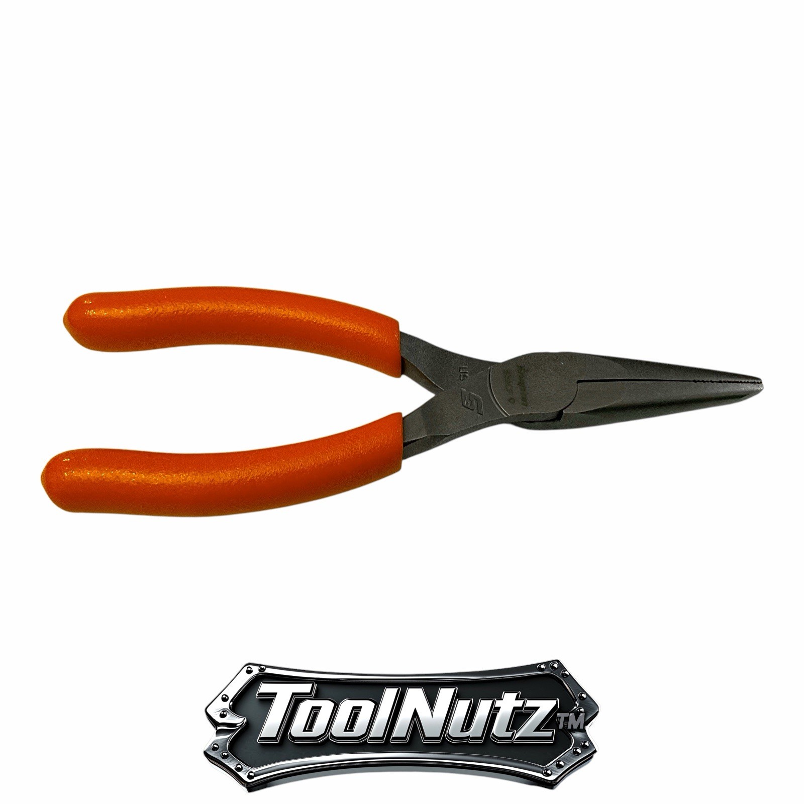 Snap-on Tools NEW 95ACFO 6in ORANGE Soft Grip Rounded Jaw Needle Nose Pliers USA
