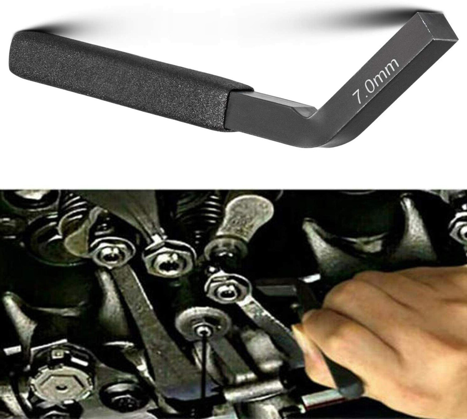 Engine Brake Adjustment Tool 7MM/3163530 Jake Brake Feeler Gauge for Cummins ISX