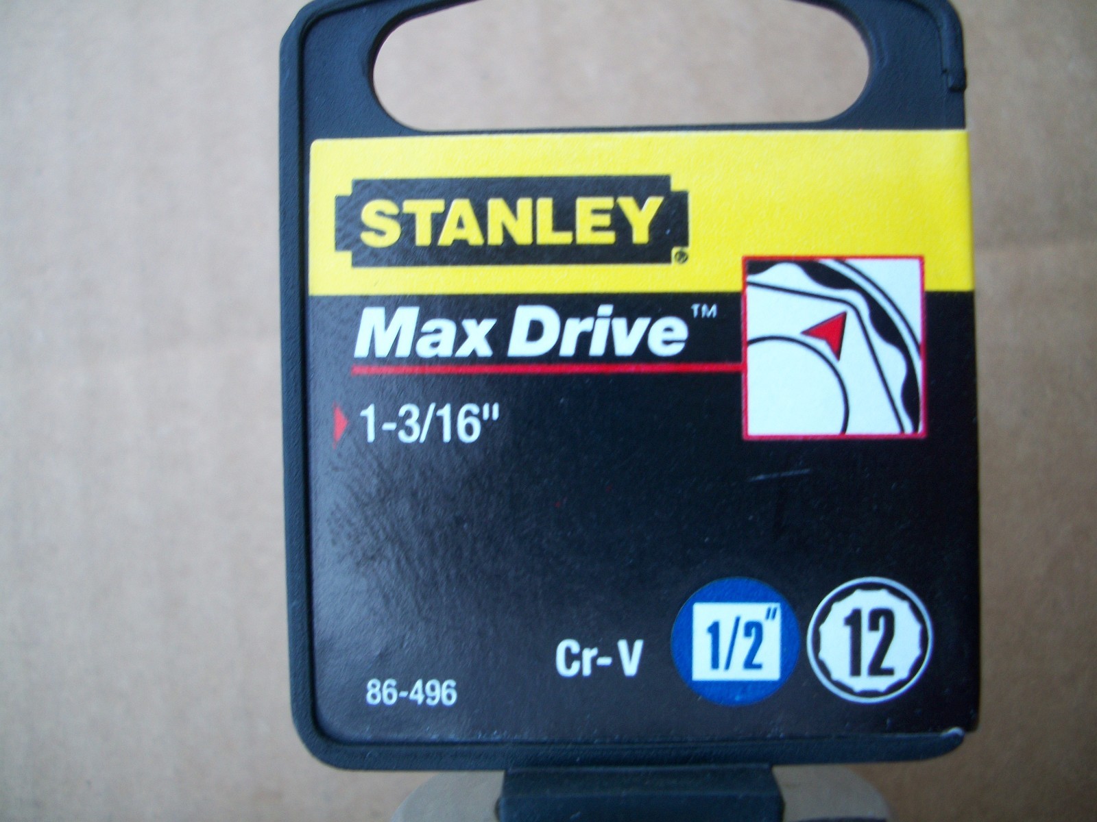 NEW STANLEY 1/2 in Drive 1-3/16 Inch MAX DRIVE 12 POINT SOCKET