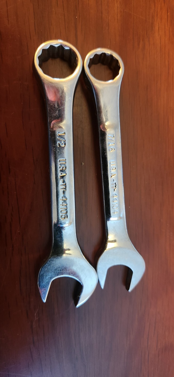 Craftsman VV USA Stubby Vintage 7 Piece SAE Combination Wrench Set Standard 12pt