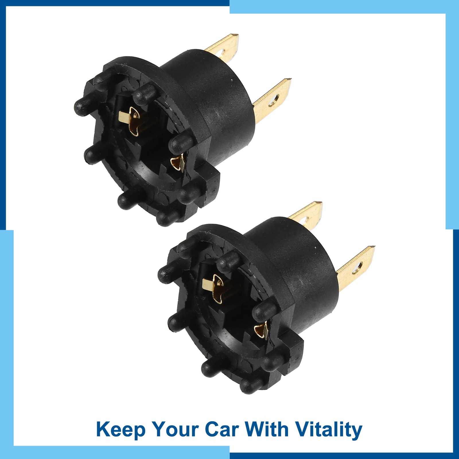 Car Headlight Bulb Socket Adapter B28V-51-0A3 Fit for Mazda 3 2004-2009 (2Set)
