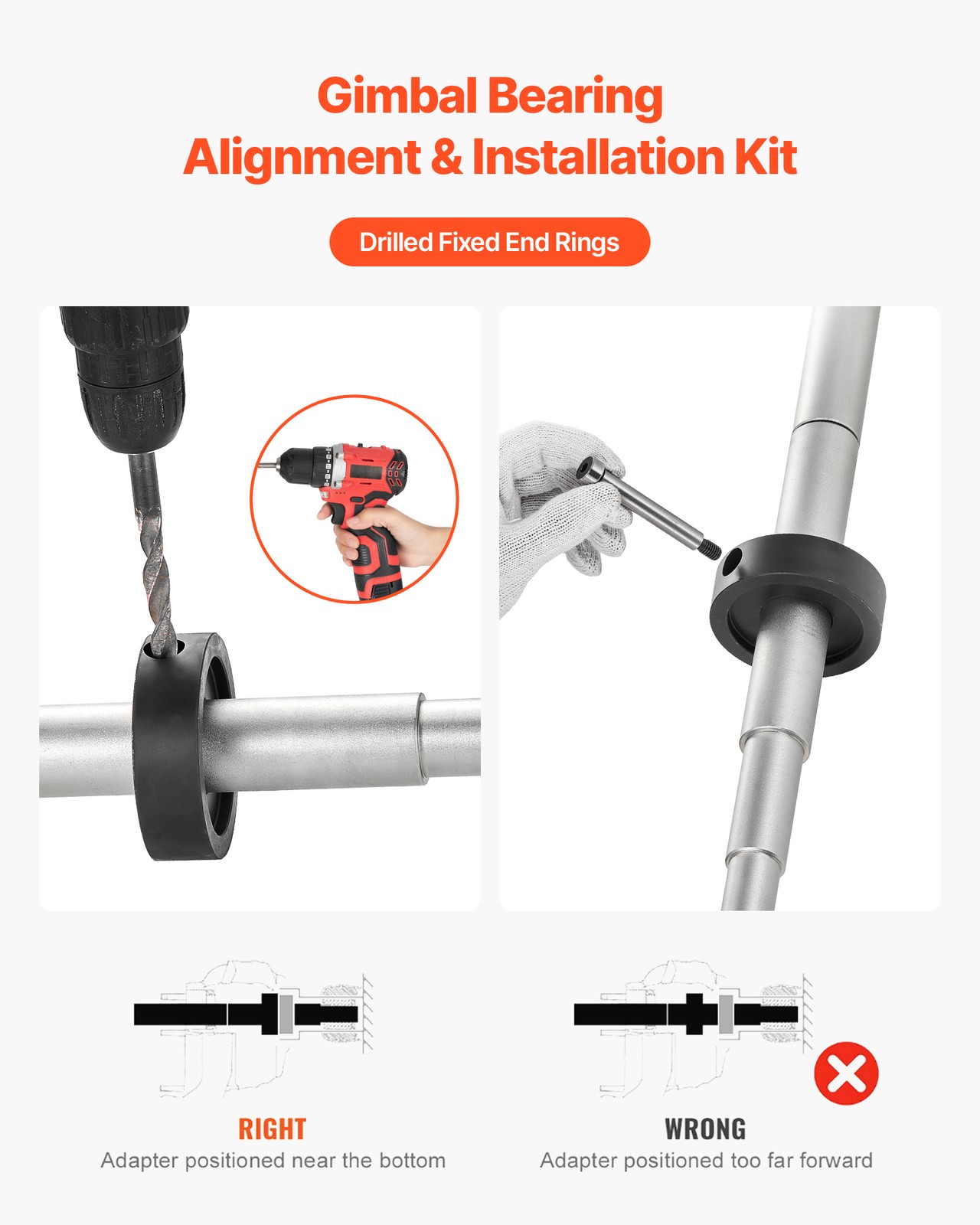 Alignment Tool Gimbal Bearing Installer Puller for OMC Volvo Mercruisers