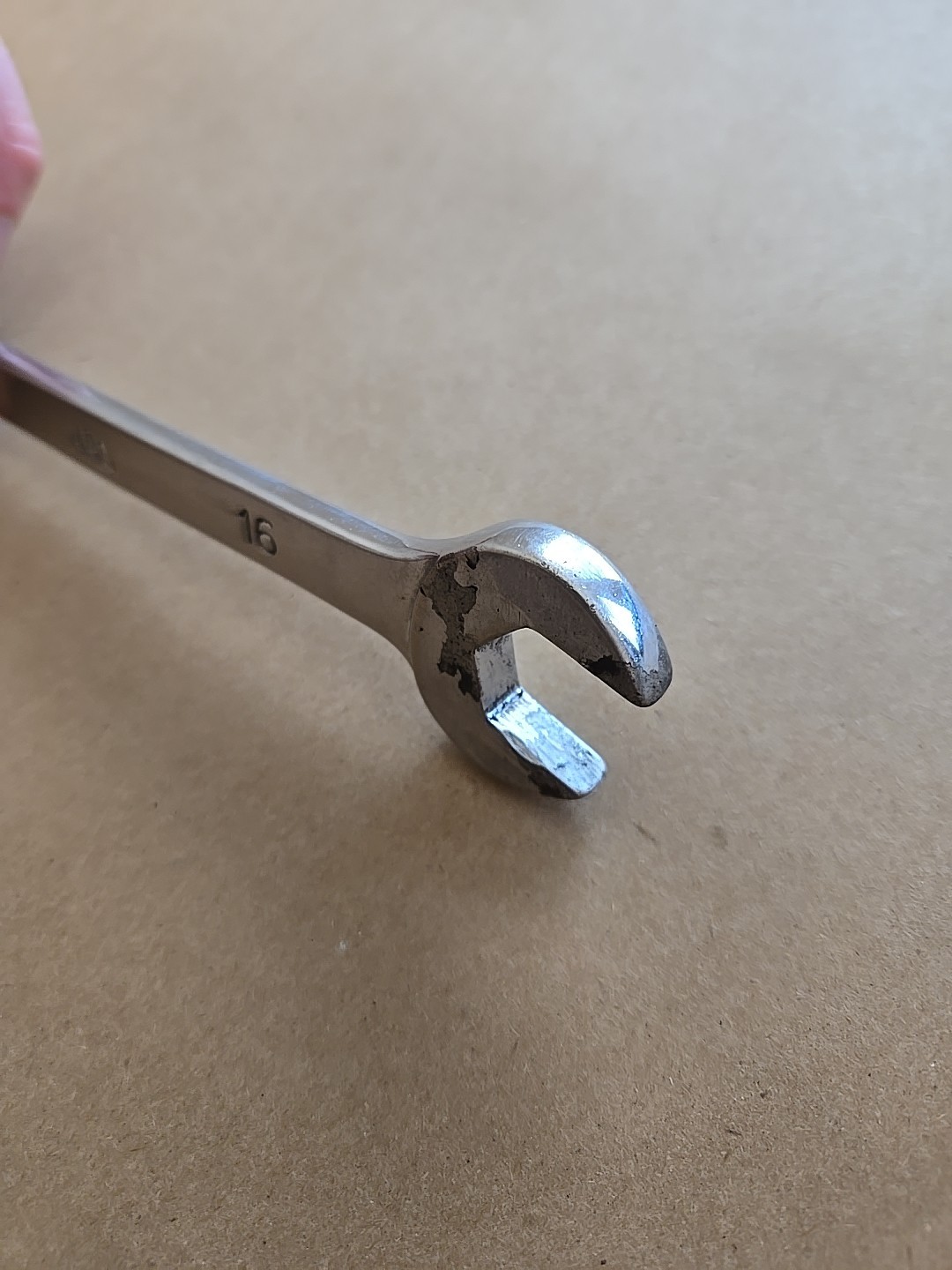Mac Tools 16MM 12PT Metric Chrome Combination Wrench USA Ugly M16CW