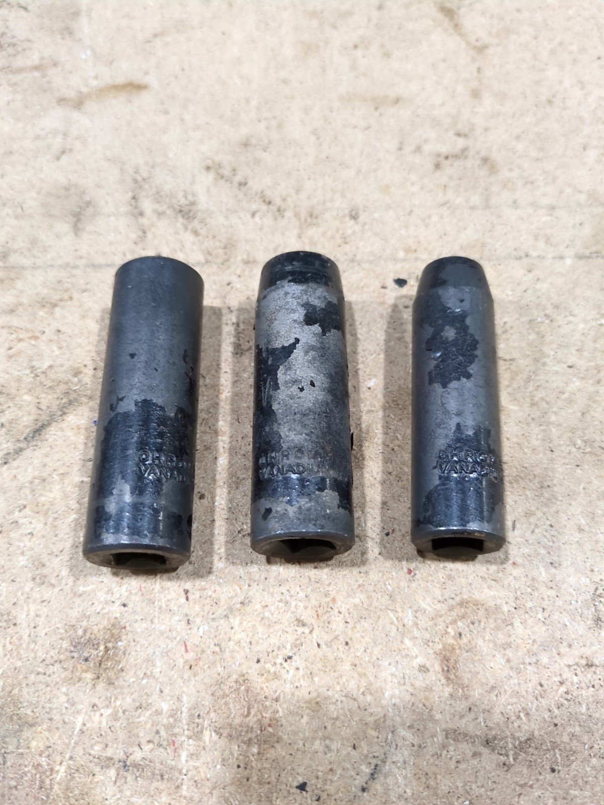 Various Size Impact Sockets 3/8 Drive Deep SAE See List