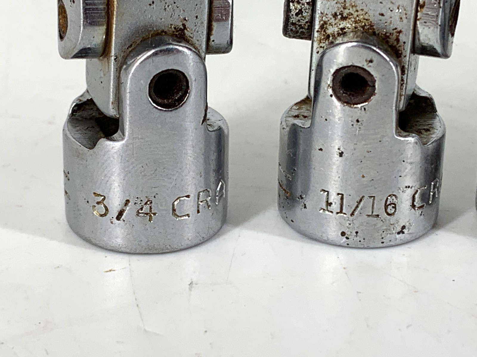 Craftsman (6) Universal Joint Sockets 3/8 Dr V 3/8, 7/16, 1/2, 9/16, 11/16, 3/4