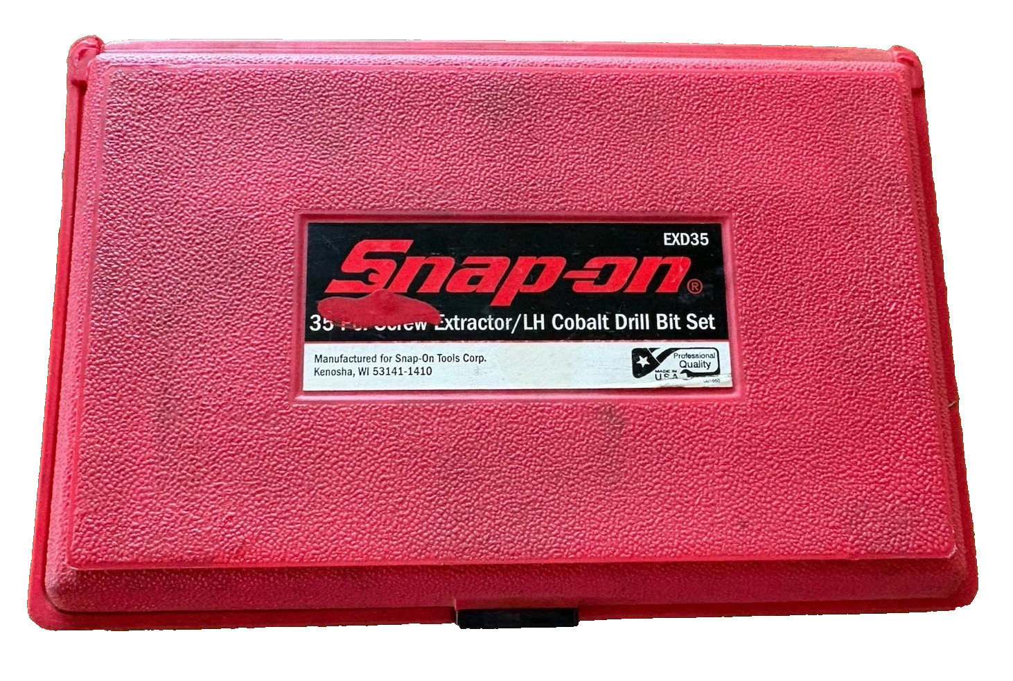 Snap-on™ EXD35A Multi-Spline Spiral Flute Extractor SET Left Hand Drill Bits Use