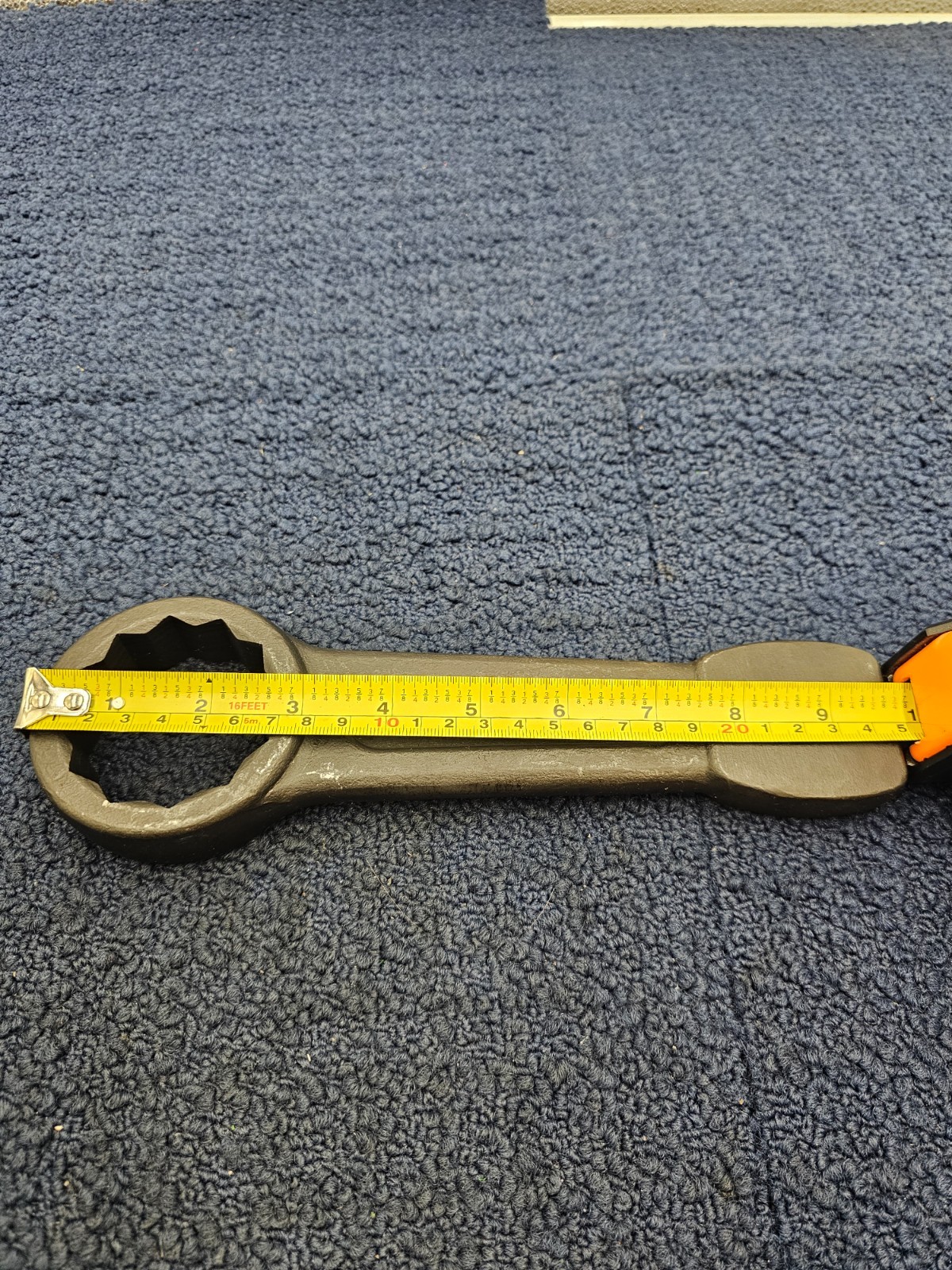 Ozat FSW33: 2-1/16 in. Flat Striking Wrench, 9-5/8 in. Overall Length, 12-Point