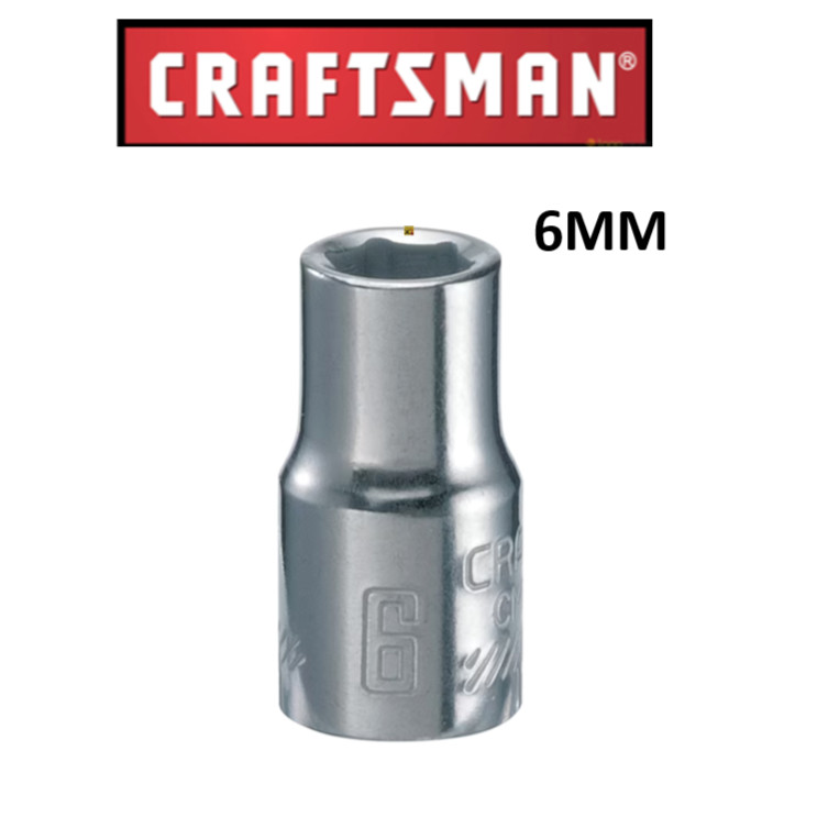 Craftsman 1/4 Inch Drive 6 Point Deep Socket Metric MM / SAE Inch Pick Size CMMT