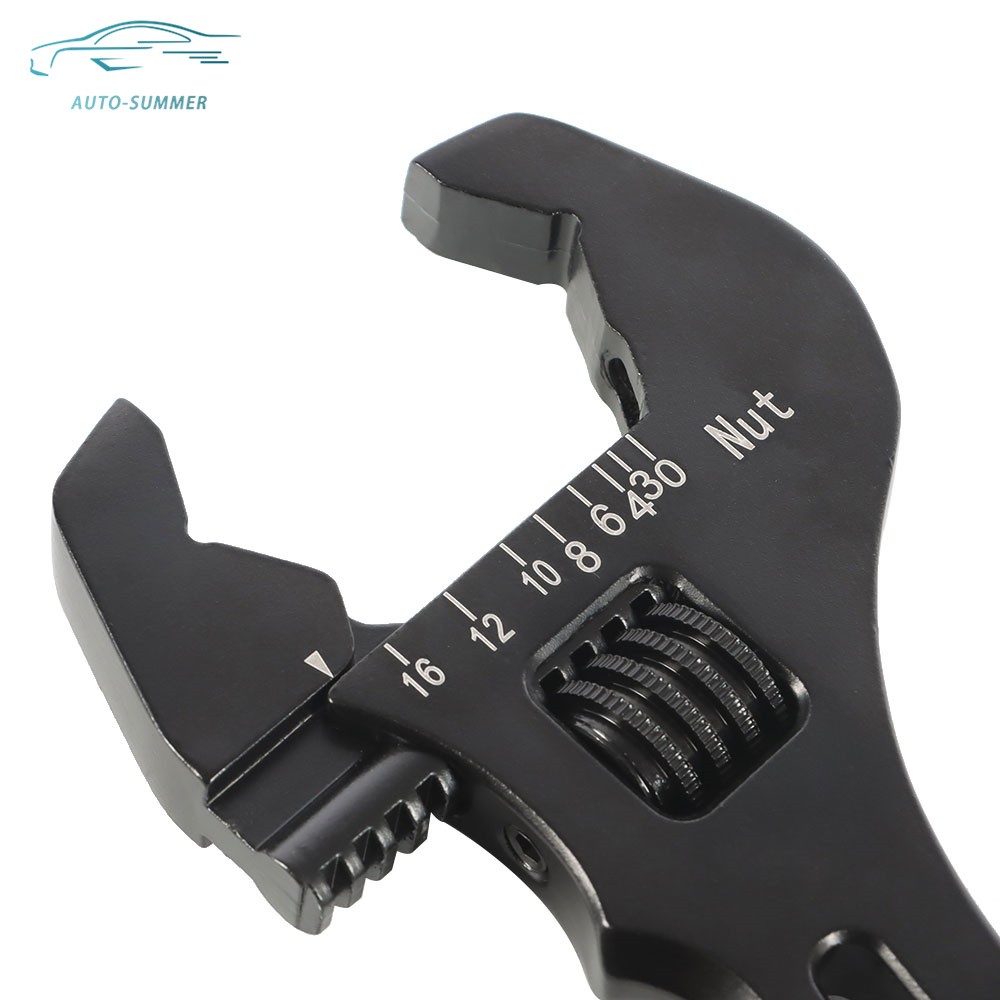 New Black Adjustable Aluminum 3AN-16AN Wrench Spanner Tool For Hose End Fitting