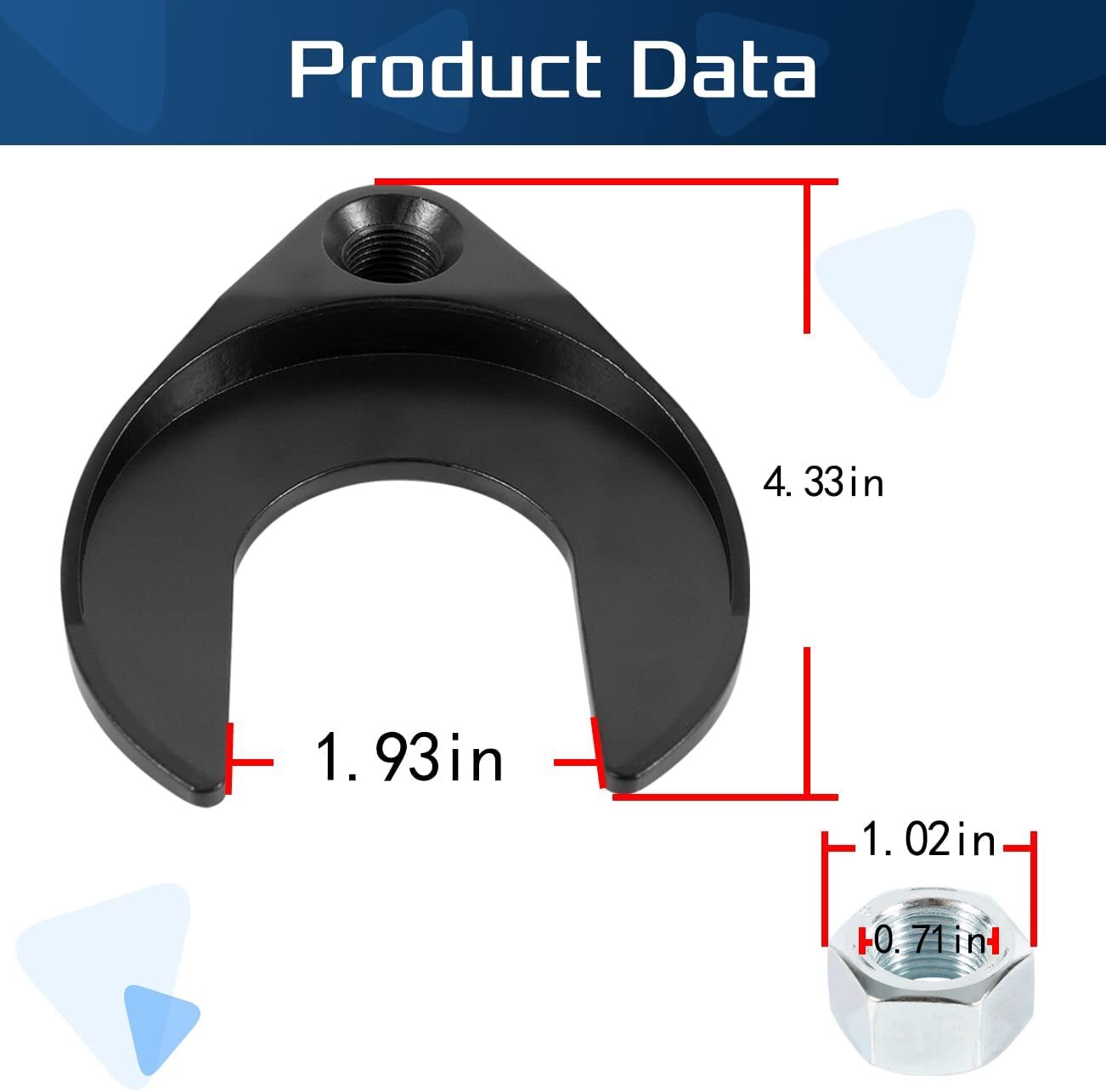 48mm Inner CV Joint Fork Removing Adapter CV Axle Removal Tool for Most Vehicles