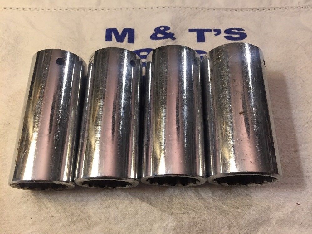 Utica 3/4″ Dr 4-pc 12pt Loc-Rite Deep Sockets 1″, 1-1/16″, 1-1/8″, 1-1/4″ USA
