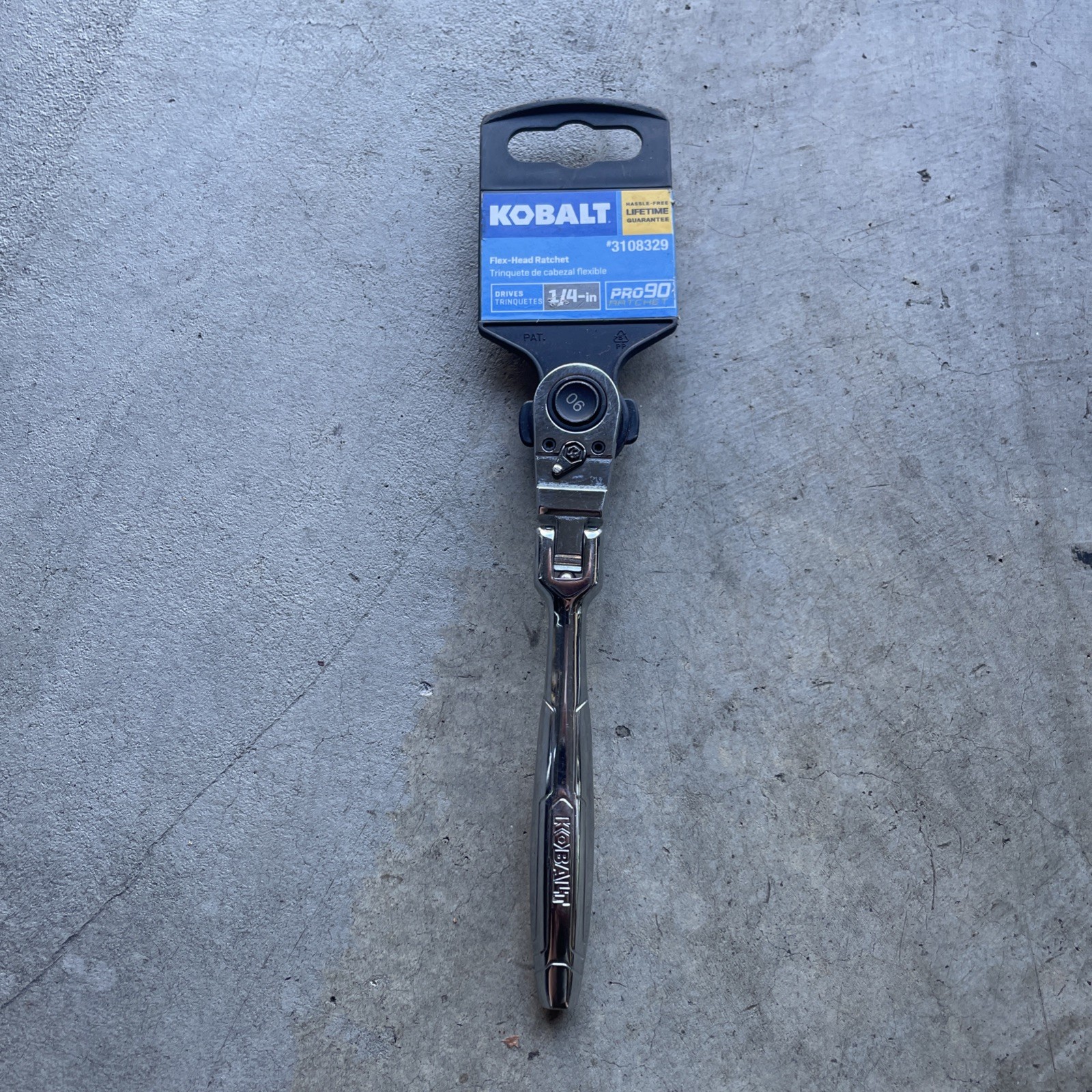 New Kobalt 1/4” Drive Flex Head Pro 90 Ratchet!! 81746 ~ 3108329