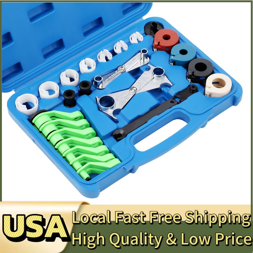 Line Disconnect Tool Kit for Mechanics Aluminum Alloy Plastic Blue Case