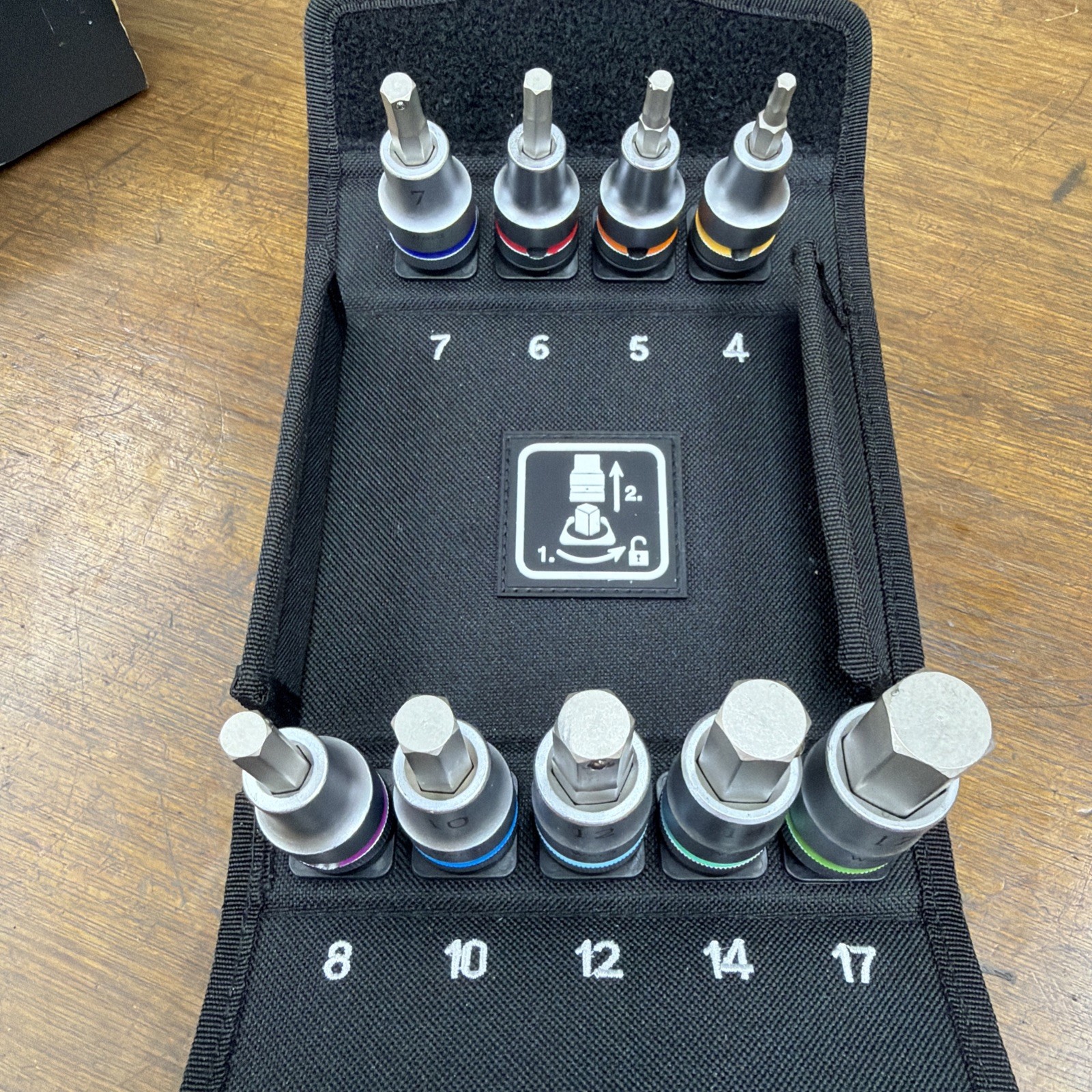 Wera 9-Piece 1/2 in Hexagon Socket Set