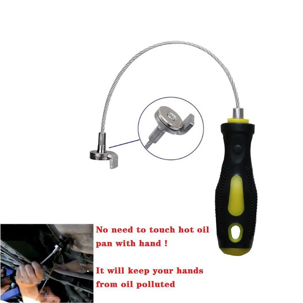 Magnetic Oil Drain Plug Remover Strong Tool Wrench Anti Scald Pan-screw Sleeve