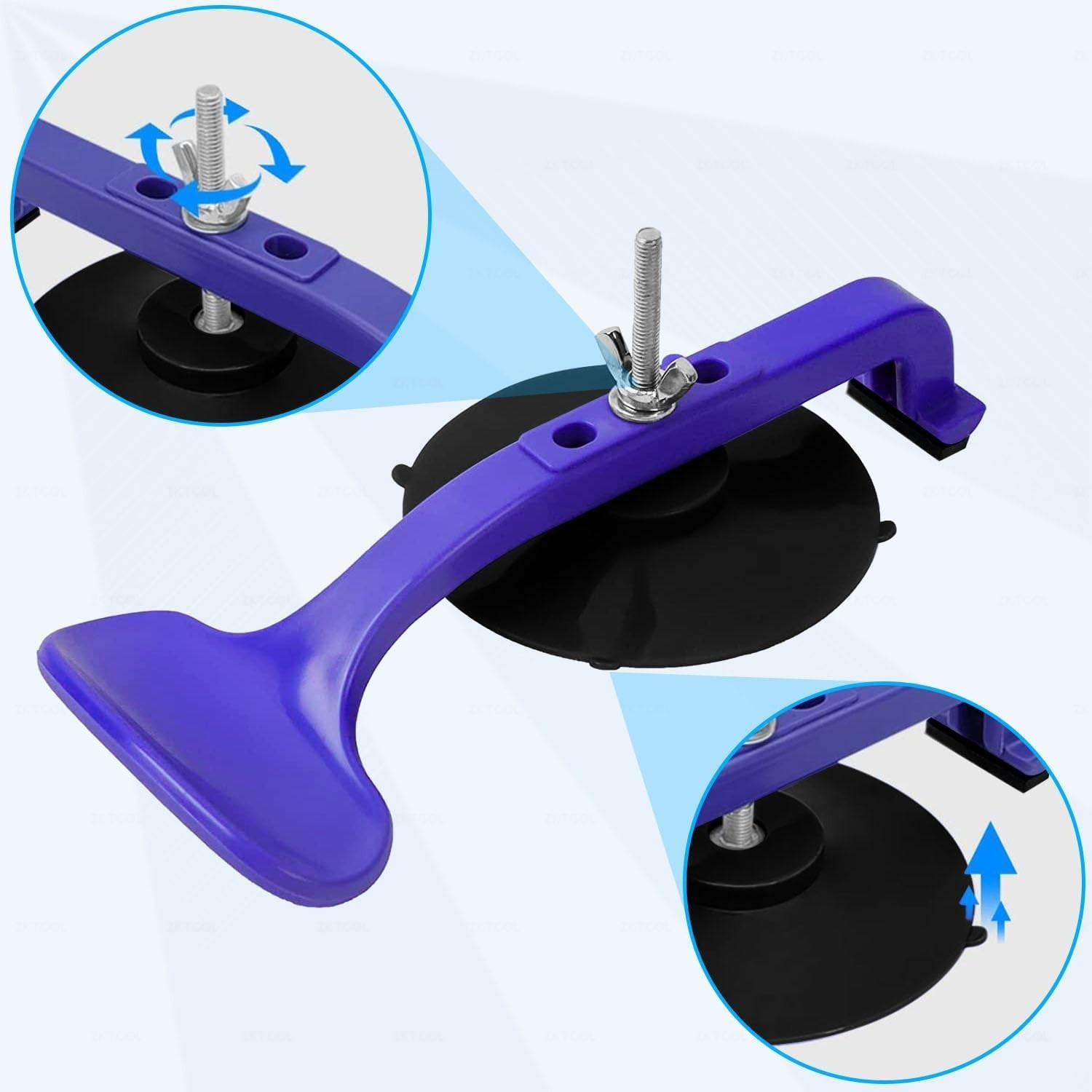 6PC Suction Cup Clamp Set Convertible Top Windshield Glass Repair Gluing Kit New