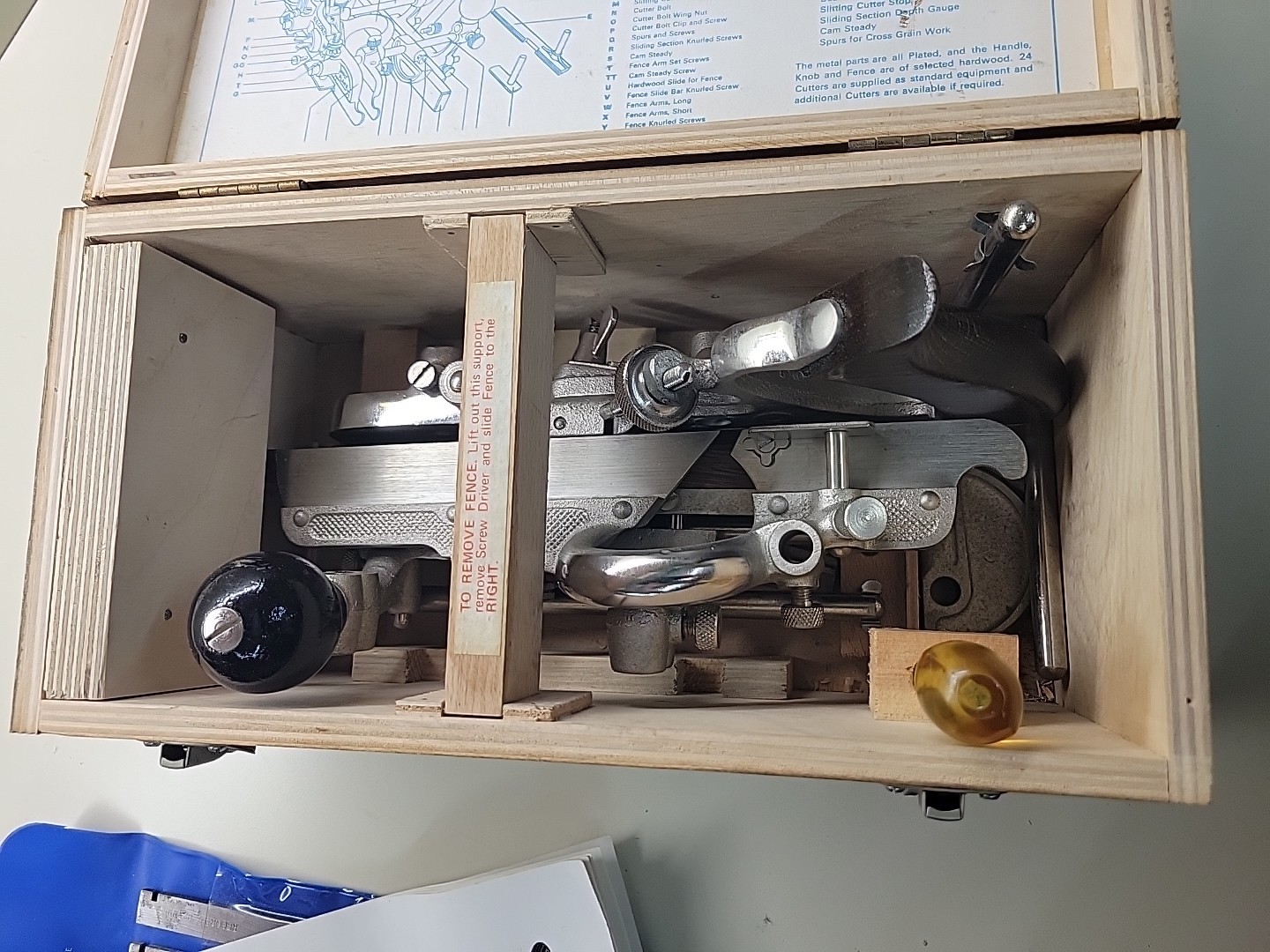 Record 405 Mulit Plane New Old Stock with Full Set of Cutters 1977 England