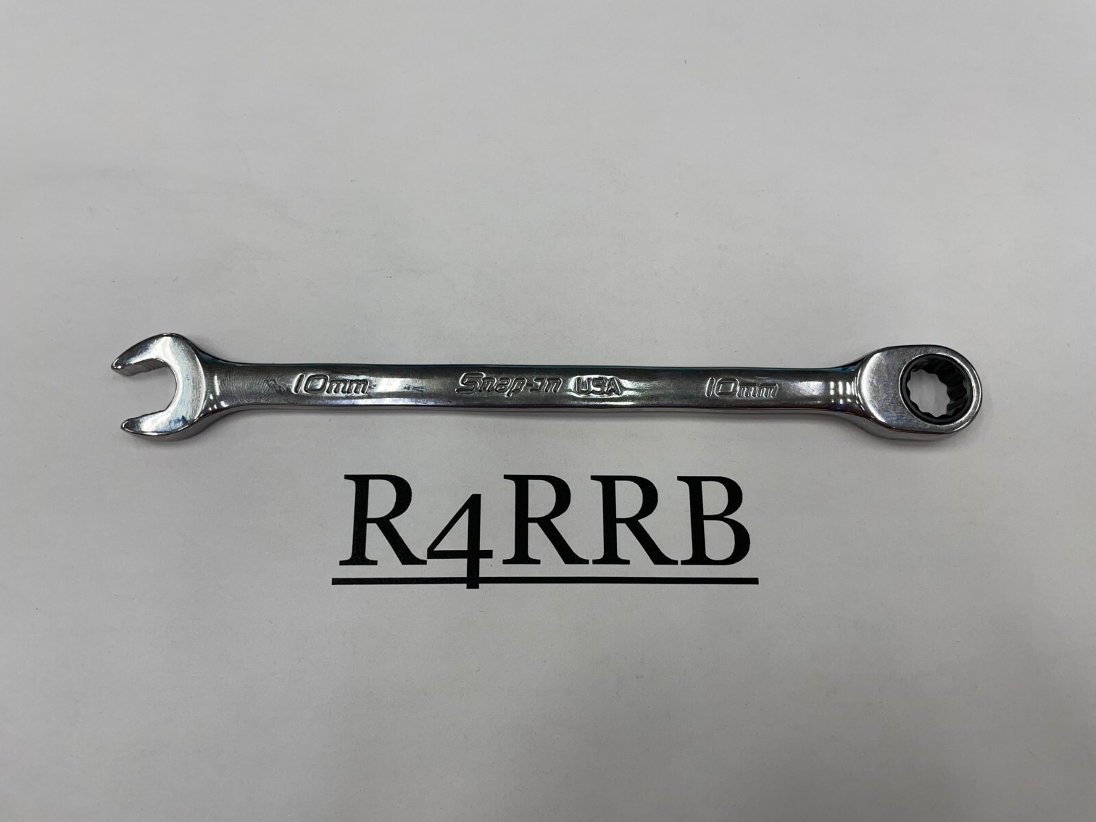 Snap-on Tools NEW 10mm Metric 0° Non-Reversing Ratcheting Combo Wrench SOXRM10A