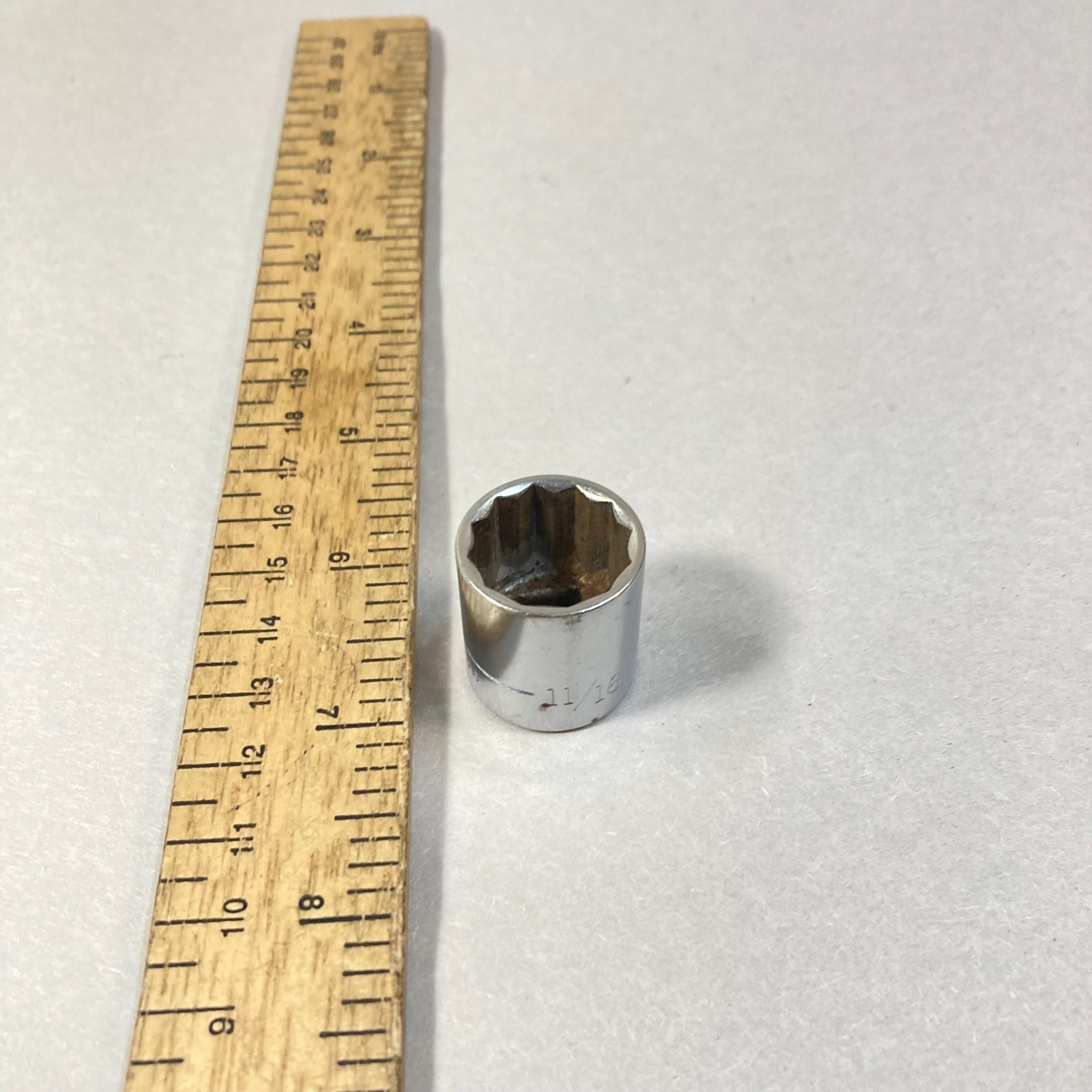 Craftsman 11/16″ Socket 3/8″ Drive 12 Point -V- #44336 USA