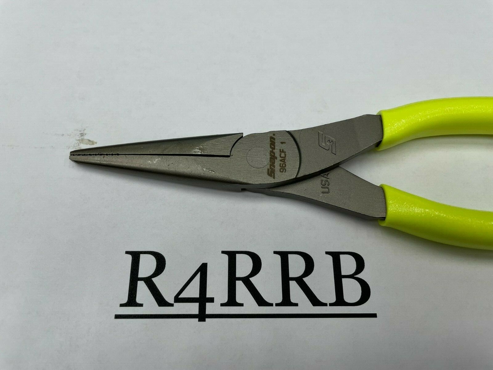 Snap-On Tools USA NEW HIVIZ Soft Grip 8″ Talon Grip Needle Nose Pliers 96ACFHV