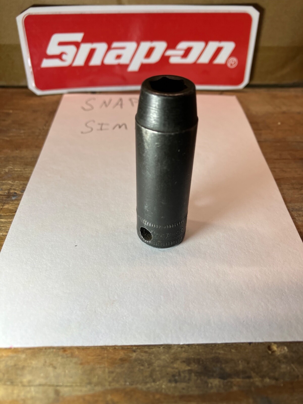 Snap On Tools USA SIMFM9 3/8″ Drive 9MM 6 Point Metric Deep Impact Socket NICE!