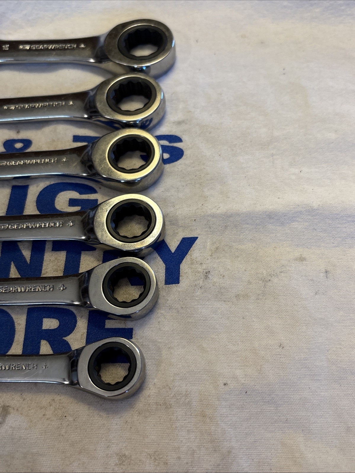 GearWrench 6pc Stubby Metric Ratcheting Combo Wrench Set 10-15mm