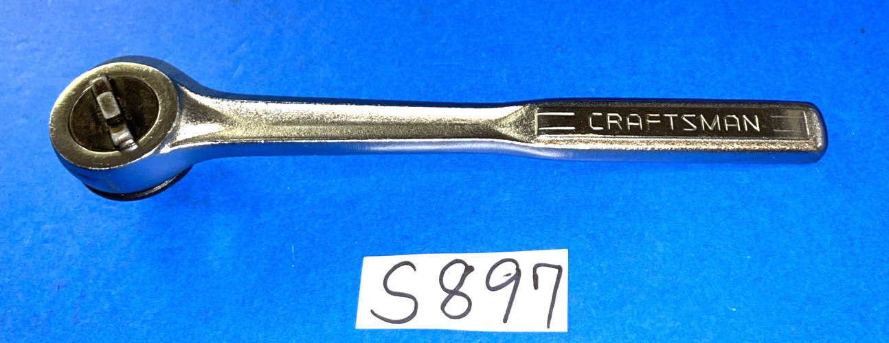 CRAFTSMAN TOOLS VINTAGE 1/2 DRIVE THUMB WHEEL SINGLE -V- RATCHET RARE