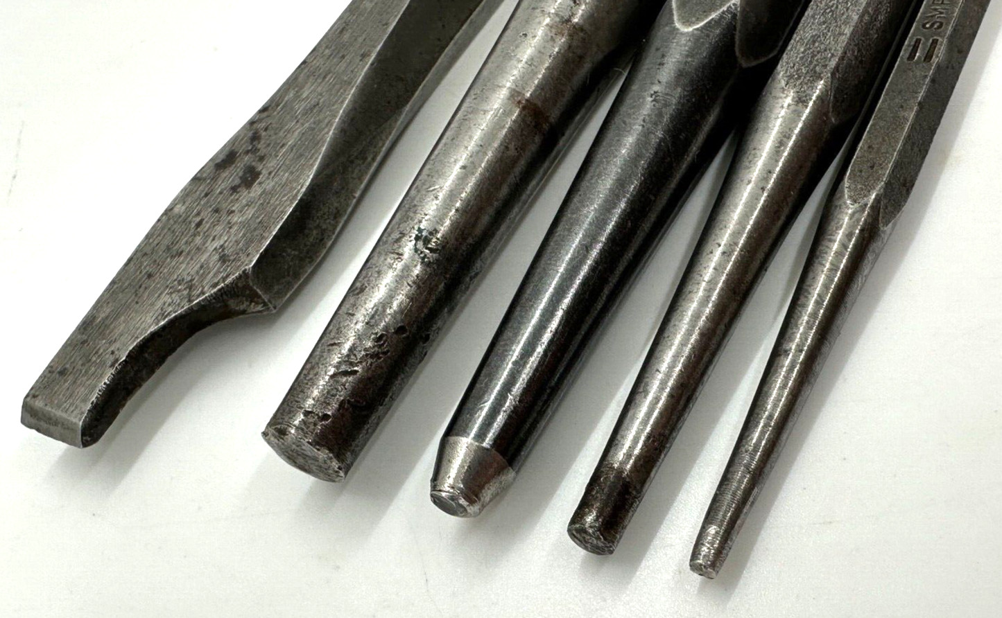 🇺🇸 MAC Craftsman Tools Starter Punch Flat Cold Chisel Set Tapered Pin Lot USA