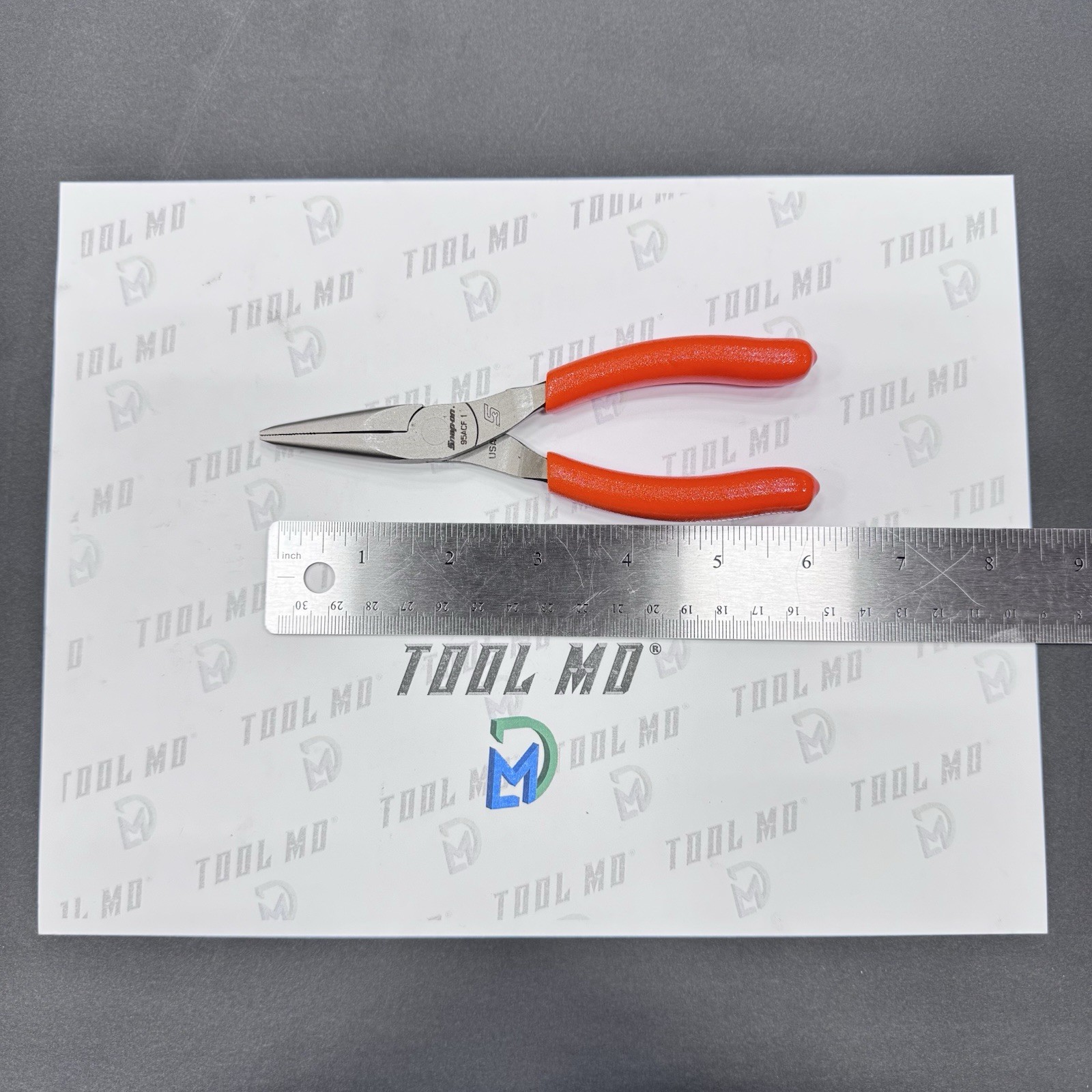 Snap-on Tools USA NEW ORANGE 6″ Soft Grip Talon Grip Needle Nose Pliers 95ACFO