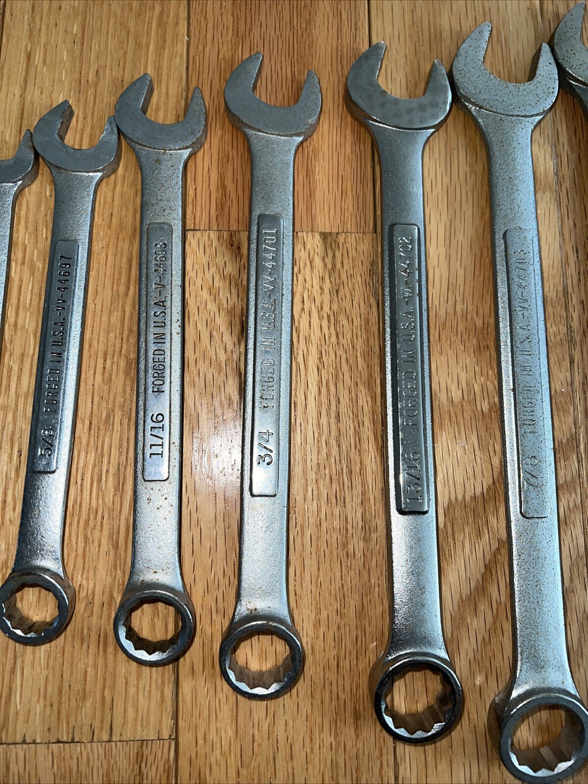 VTG Craftsman SAE Combo Wrench 14 Pc. Set 12 pt 7/16-1 1/4 USA V and VV NICE