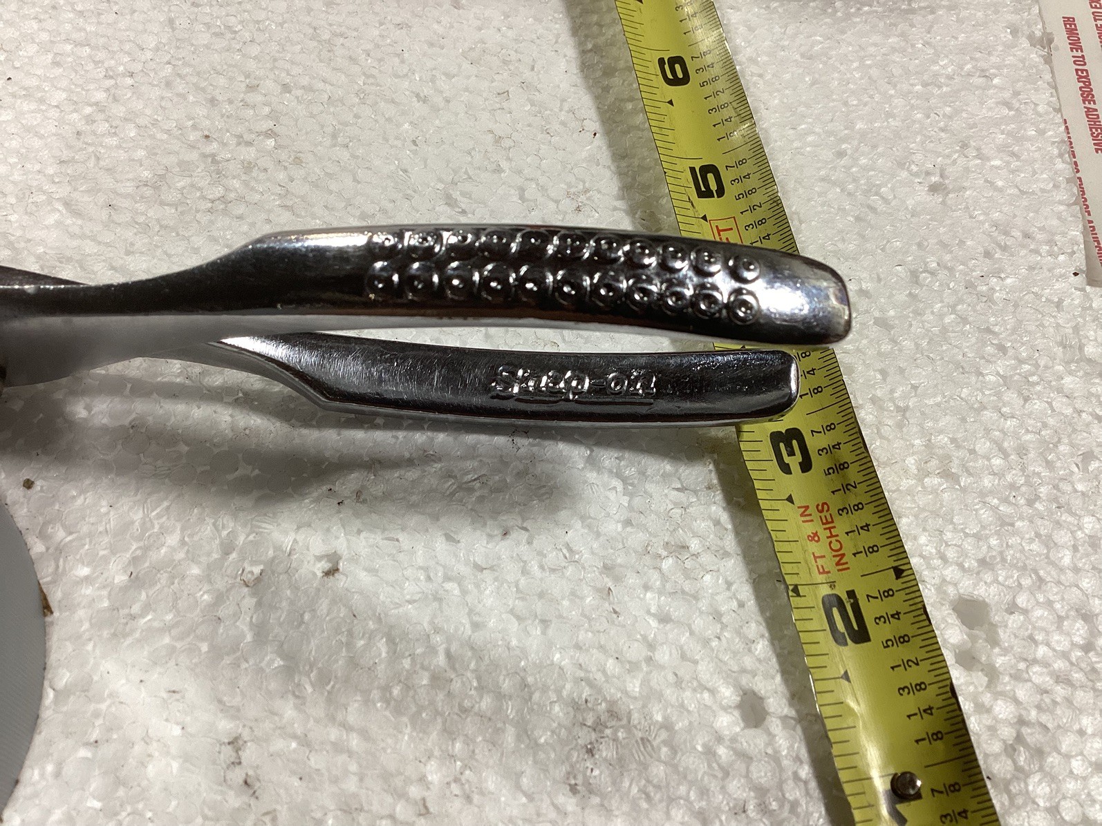 Snap On Tools USA Vintage Slip Joint Pliers 46 With Cutters Vacuum Grip 6.5″