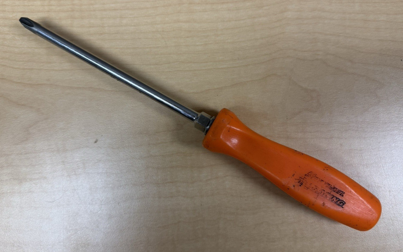 Snap-on Tools USA Phillips Head Screwdriver SDDP63IRA Nascar Racing Orange