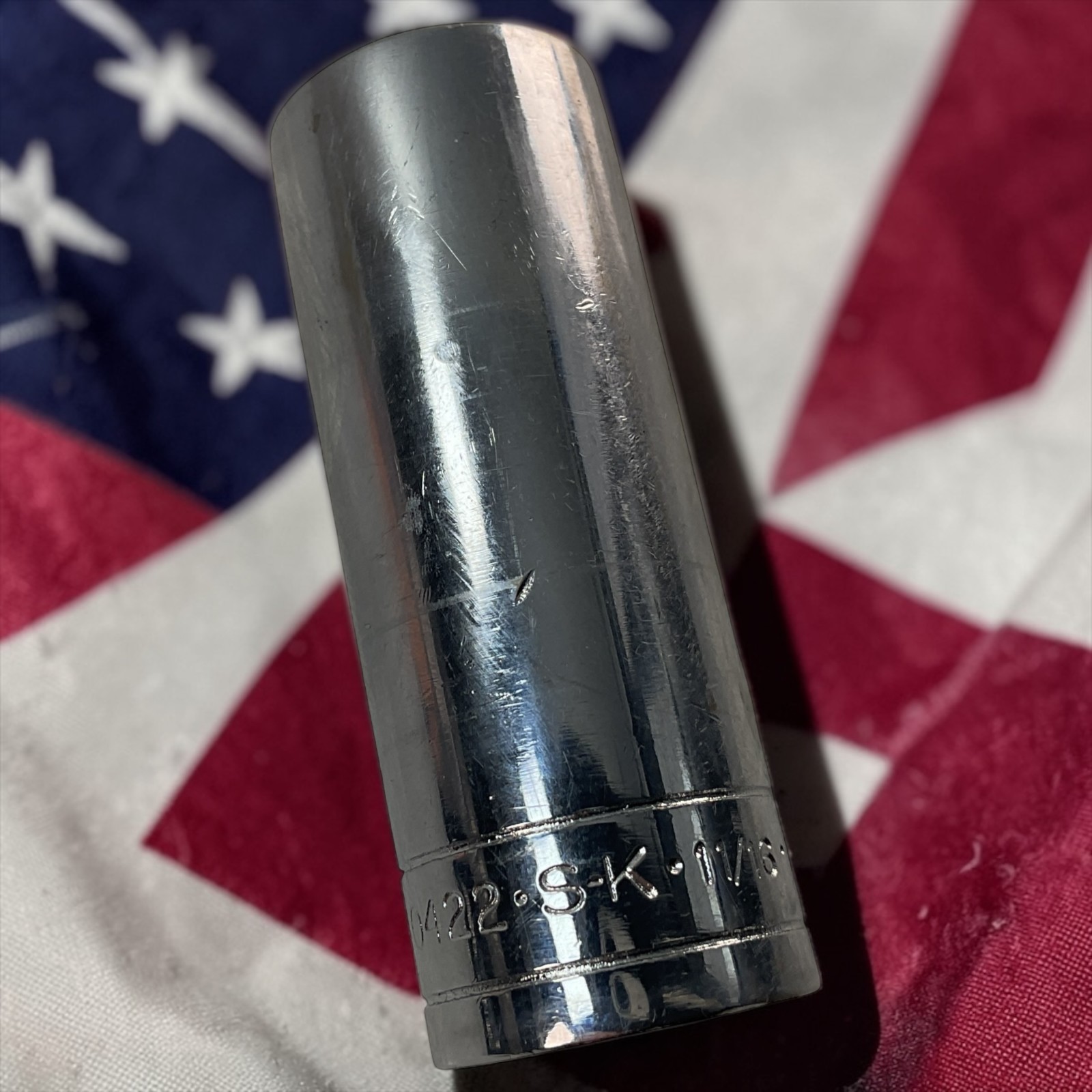 S-K Deep Socket 11/16″ 40422 3/8″ Drive 6 Pt As Pictured Mechanic Tool USA