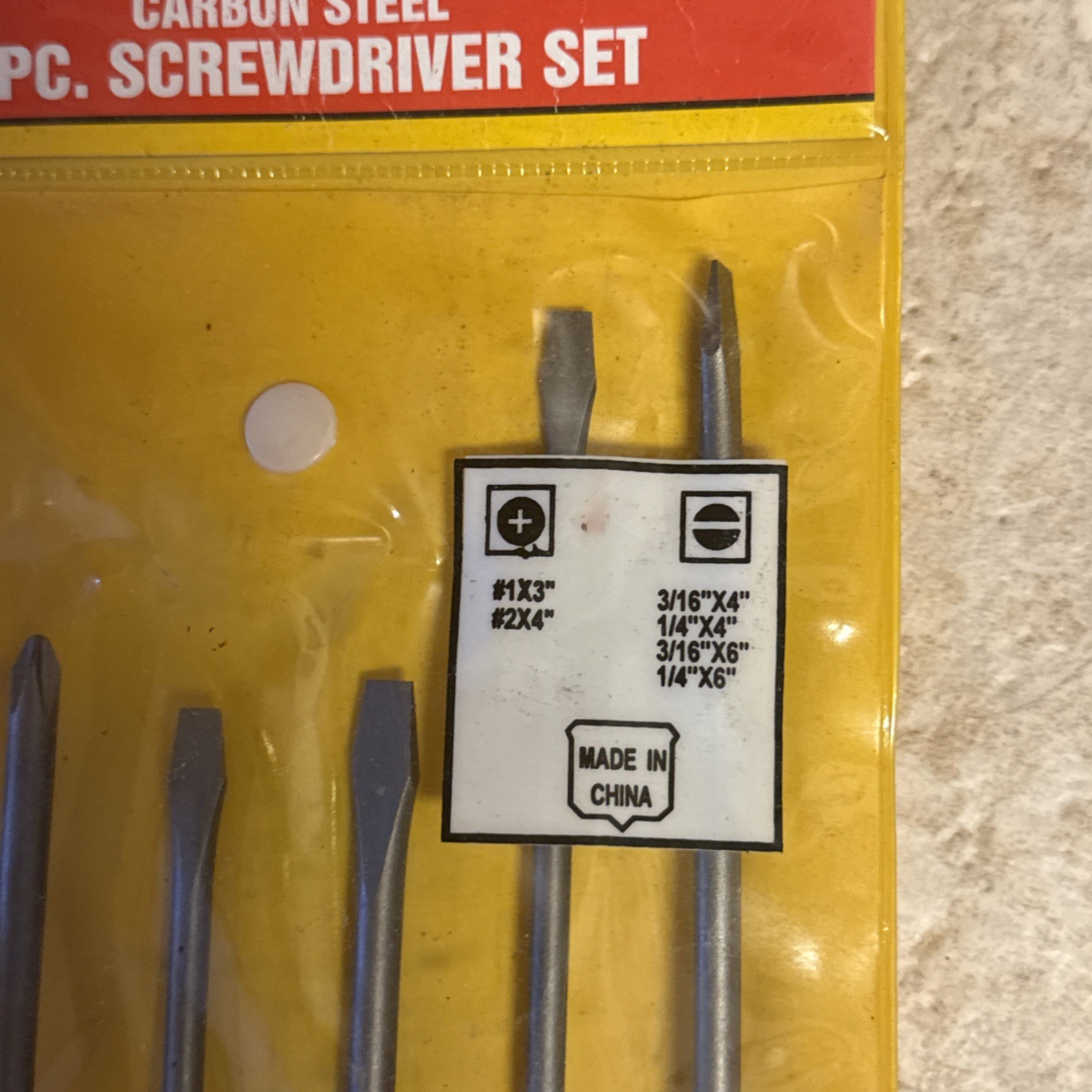 KC Professional Carbon Steel 6 Piece Screwdriver Set