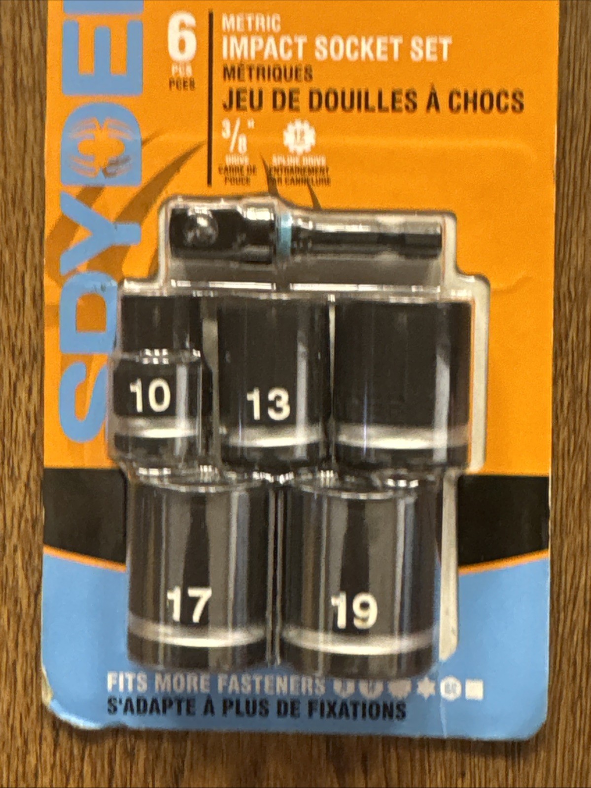 Spyder 6 -Piece Metric 3/8-in Drive Set 6-point/12-point/Spline/Star/Square Impa