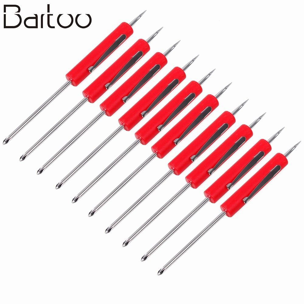 10PCS Mini Pocket Screwdriver Flat Tip w/ Magnet and Clip Phillips Slotted Flat