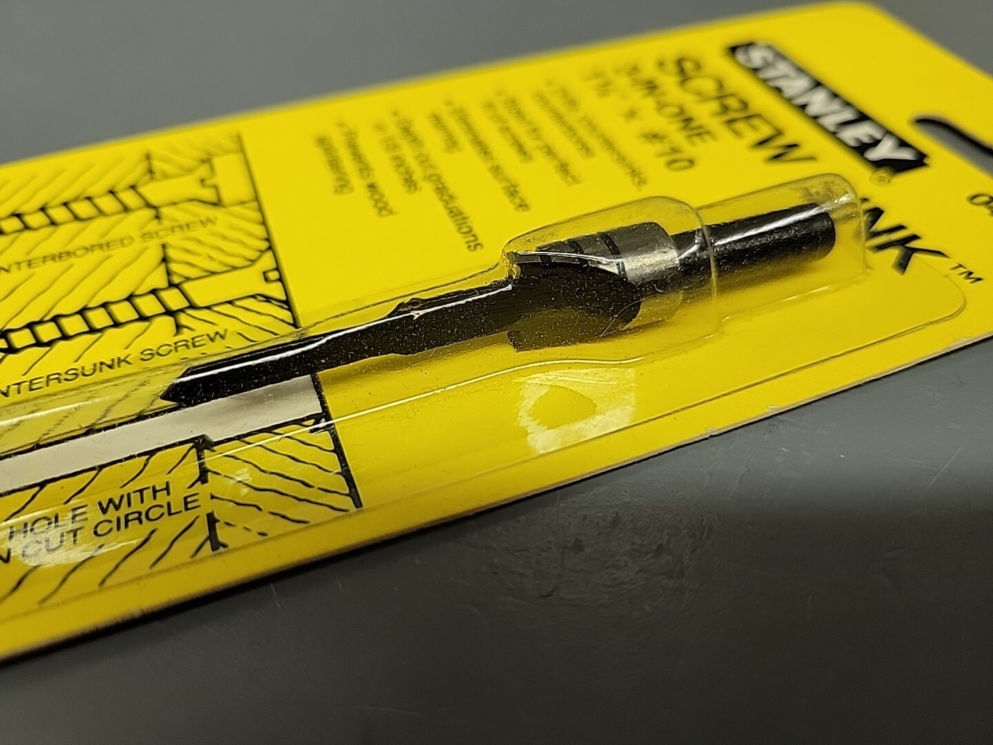 Stanley 04-708 3-In-One Screw Sink 1-1/4″ x #10 USA 1524A New Old Stock
