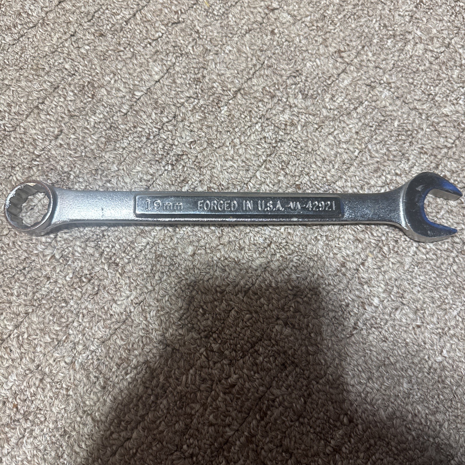 Craftsman 19mm Combination Wrench 12 Point Forged in USA -VA- 42921