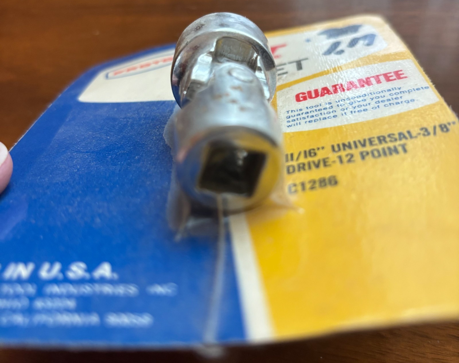 PROTO – 11/16″ Universal Swivel Socket 3/8″ Drive 12 Point USA C1286 NOS Package