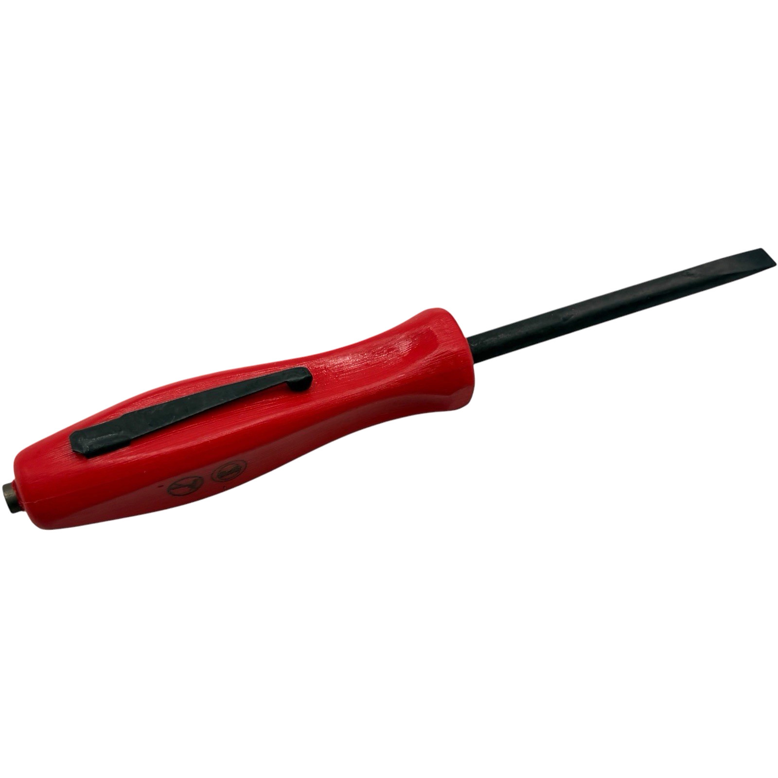 Snap On Tools Mini Magnetic Pocket Pry Bar Red 5 inch Straight Blade